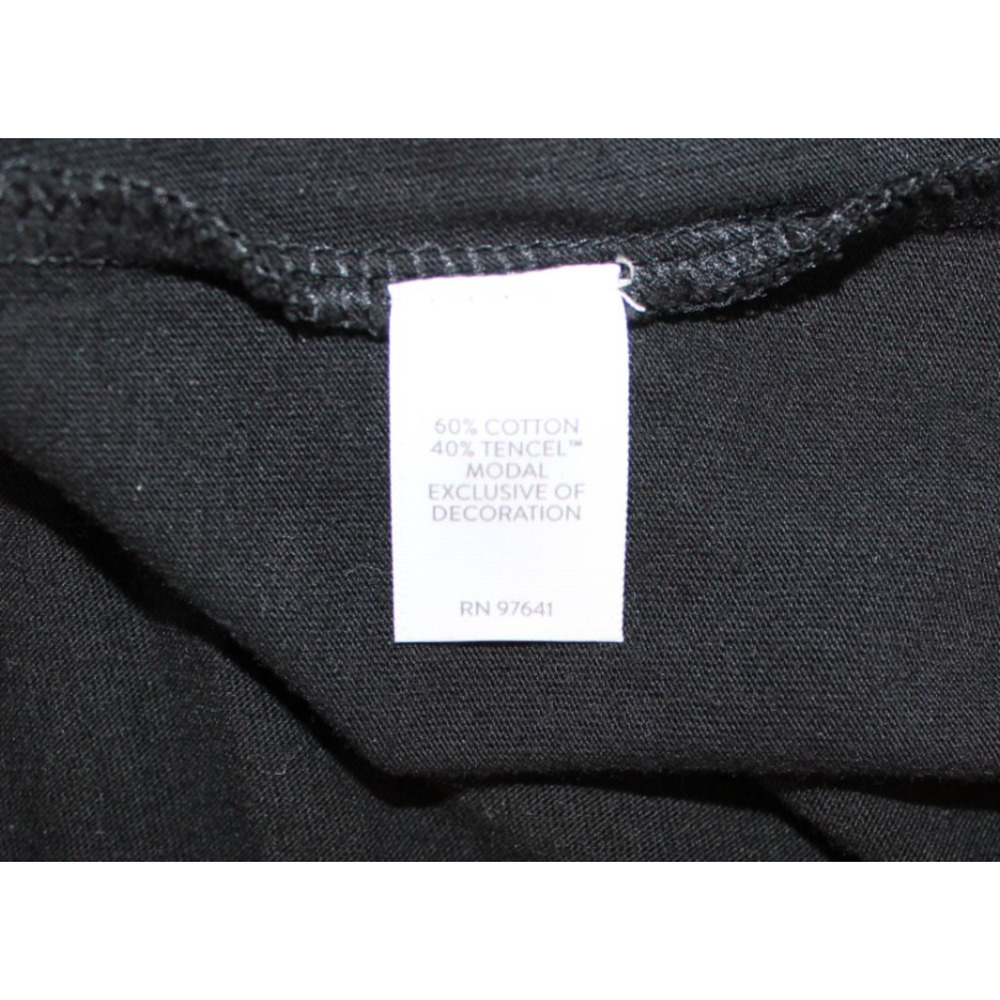 J JILL Embroidered Top Women's Size XL Petite Black Floral Paisley Long Sleeve - Picture 7 of 7